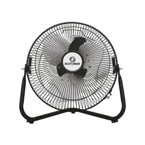 BOSTON BAY FAN FE2-30 BLACK METAL FLOOR INDUSTRIAL