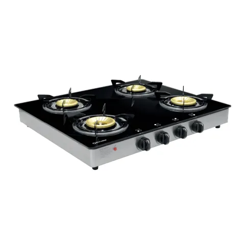 BOSTON BAY GAS STOVE G401NR BLACK STAINLESS STEEL 4 BURNERS