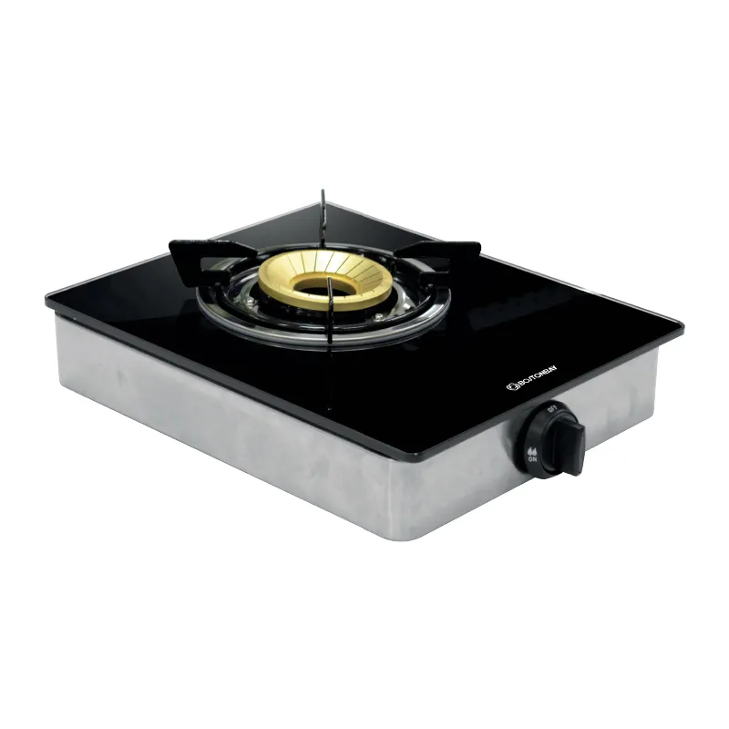 GAS STOVE BOSTON BAY G101NR 1-BURNER TERED GLASS