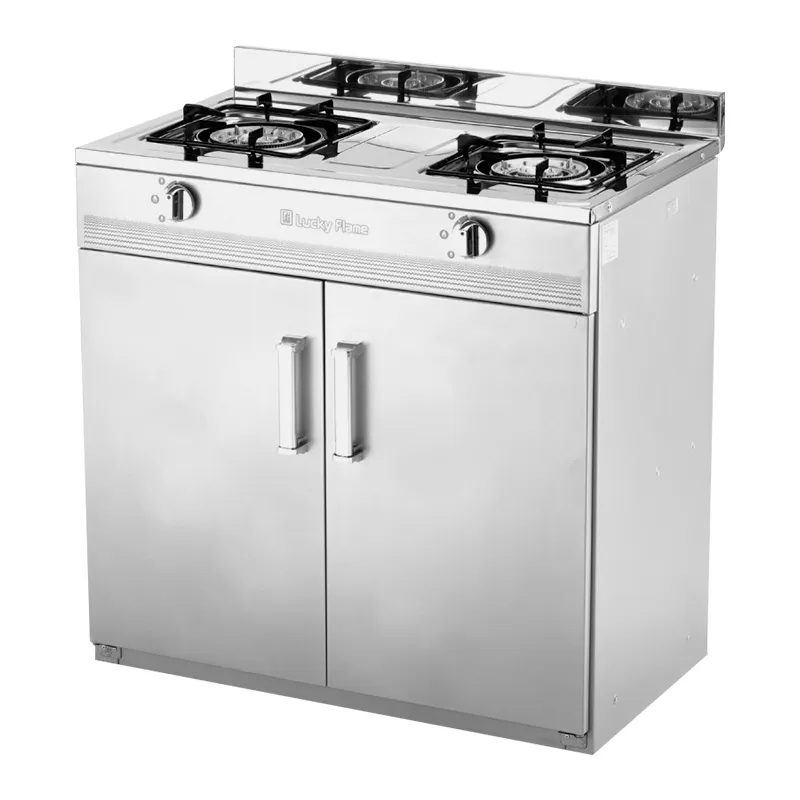 GAS STOVE LUCKY FLAME HQ-214C WITH STAND 2-BURNER