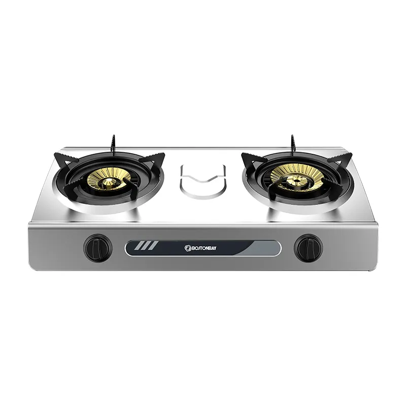 BOSTON BAY GAS STOVE 2-03SRC STAINLESS STEEL STAINLESS STEEL 2 BURNERS