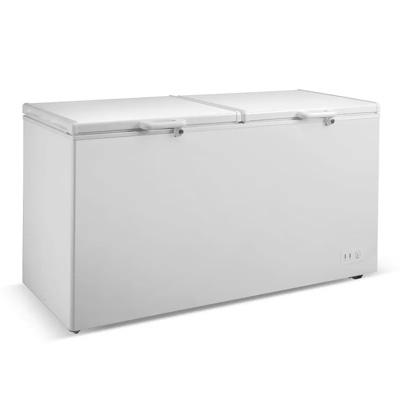 BOSTON BAY CHEST FREEZER CB0723-BD(W)-430 WHITE ABS 14.1 CU FT DOUBLE DOOR
