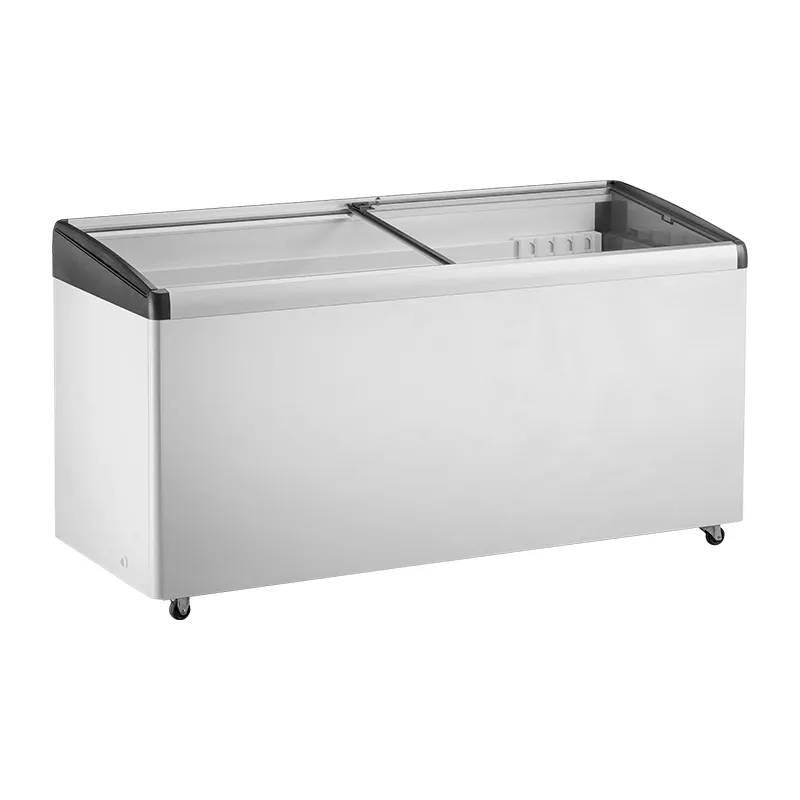 BOSTON BAY CHEST FREEZER CCB-0324-516A-SC/SD(W)-516A 18 CU FT WHITE GLASS ALU INVERTER DEFROTS 1 DOOR