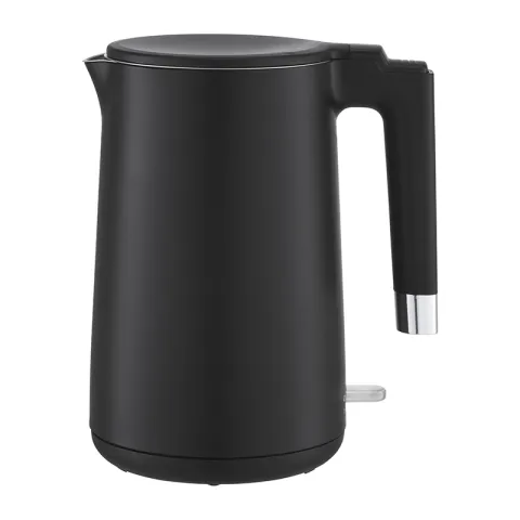 BOSTON BAY KETTLE KBG0524-719 BLACK PLASTIC, STAINESS STEEL 1500W 1.7L 1.7L DOUBLE WALL