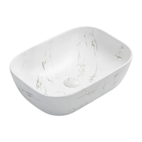 LA FONZA LAVATORY TIVOLI LLP1024-N78105MWY-1 MATTE WHITE CERAMIC CLASS A COUNTER TOP