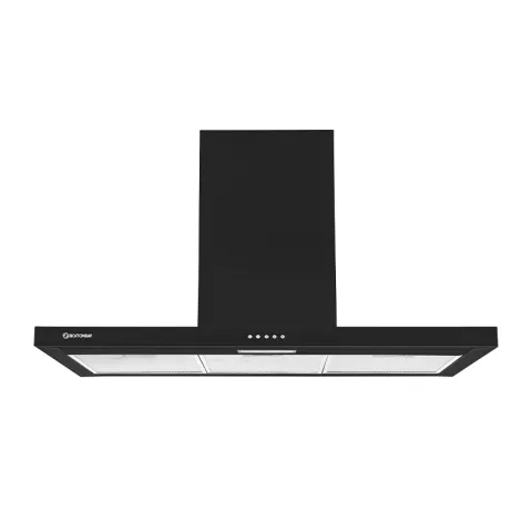BOSTON BAY RANGE HOOD T-SHARP TSRBA901224-AWG-B53C BLACK Black painted 230W MOTOR & 1*2W LED W/O CHARCOAL FILTER PUSH BUTTOM W/LED LIGHT