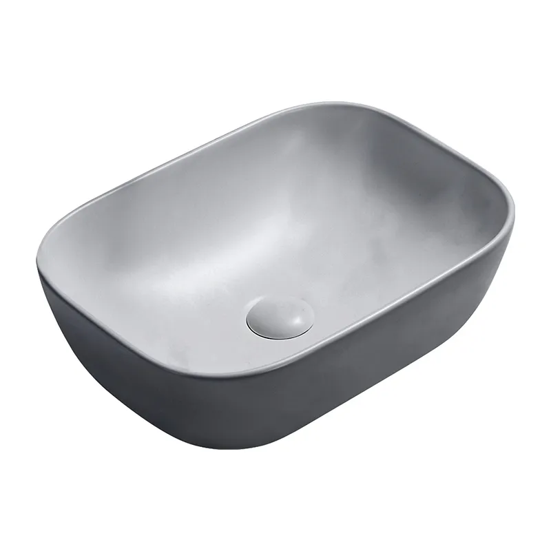LA FONZA LAVATORY MESTRE LLP0125-78105MH MATT GRAY CERAMIC COUNTER TOP SQUARE