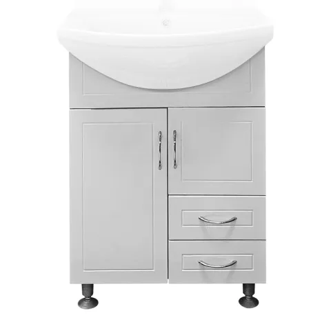 LA FONZA CABINET SUNNY-60 WHITE MDF BOARD WITH DRAWERS PLAIN