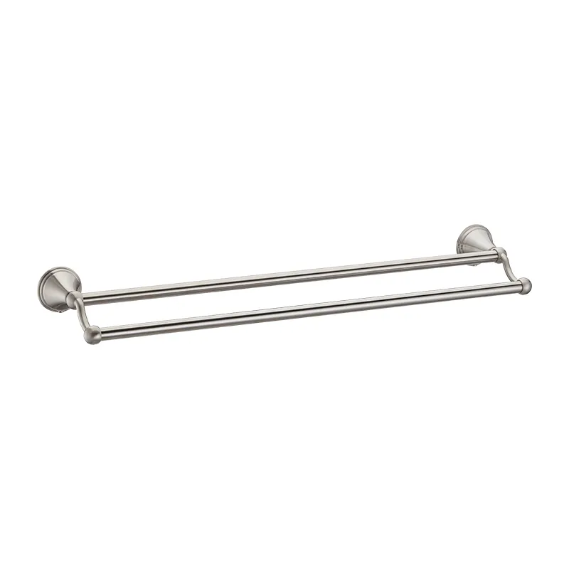 LA FONZA TOWEL BAR L0009324C07-08-DEC BRUSHED NICKEL ZINC ALLOY, STAINLESS STEEL 201 DOUBLE