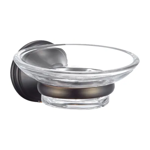 LA FONZA TUMBLER HOLDER L0009358-35-08-DEC OIL RUBBERED BRONZE ZINC ALLOY, GLASS WALL MOUNTED CLASSIC