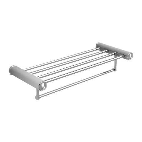 LA FONZA TOWEL SHELF G60101-W WHITE ABS+SUS201 INDOOR WITH HANG BAR