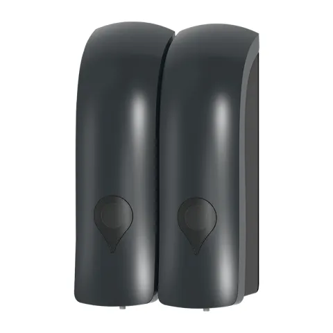 LA FONZA SOAP DISPENSER SLC0624-CD-2049C DARK GRAY ABS 300ML MANUAL DOUBLE