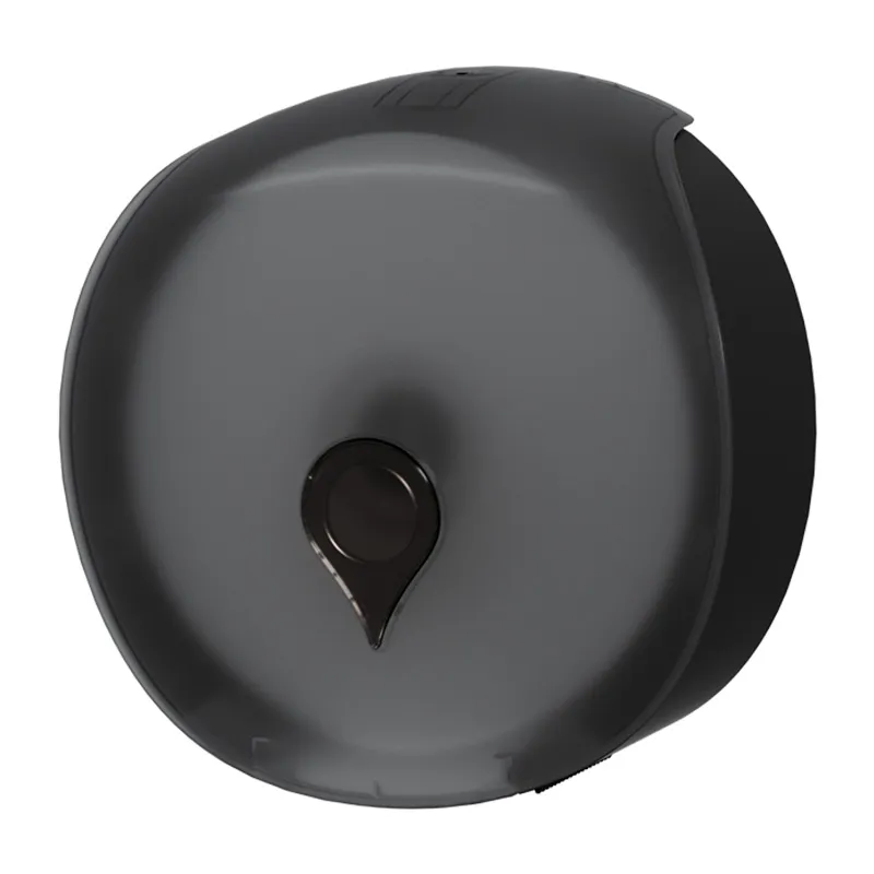 LA FONZA TISSUE DISPENSER TLC0624-CD-8511B BLACK/TRANSPARENT ABS JUMBO ROUND