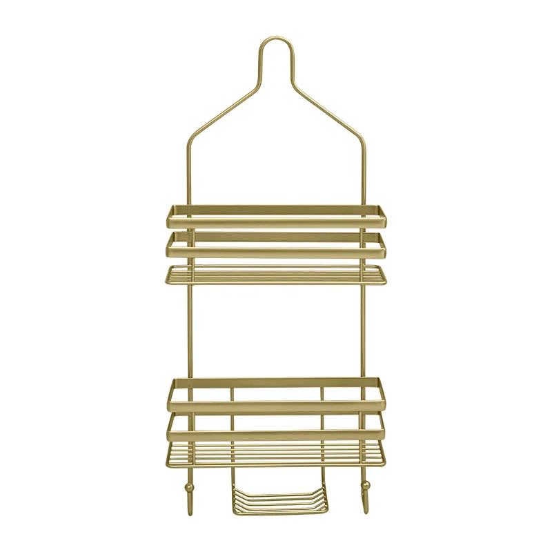 LA FONZA SHOWER CADDY SCLF0120-BR13166D GOLD STEEL 2 LAYER