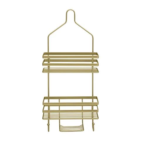LA FONZA SHOWER CADDY SCLF0120-BR13166D GOLD STEEL 2 LAYER