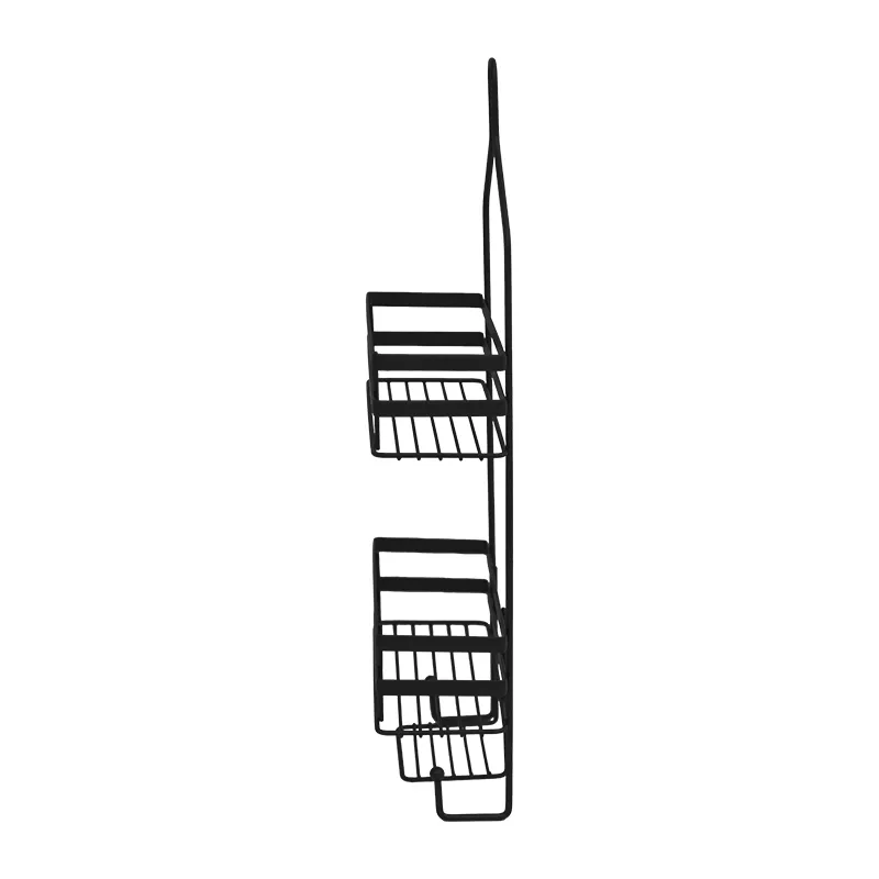 LA FONZA SHOWER CADDY SCLF0120-BR13166C BLACK STEEL 2 LAYER
