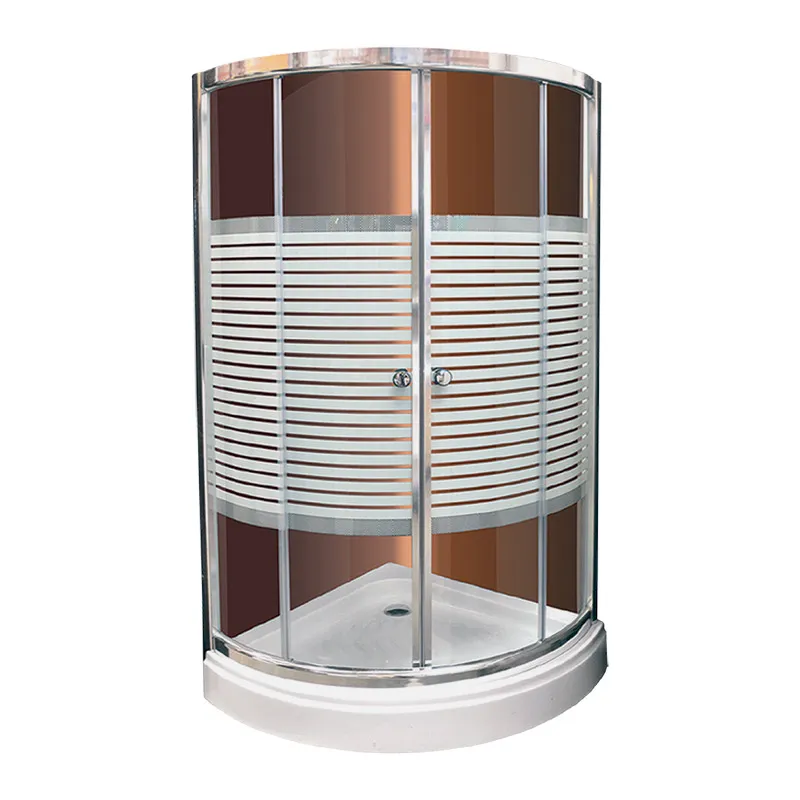 ACRYLIC ARC SHAPE GLASS SHOWER ENCLOSURE