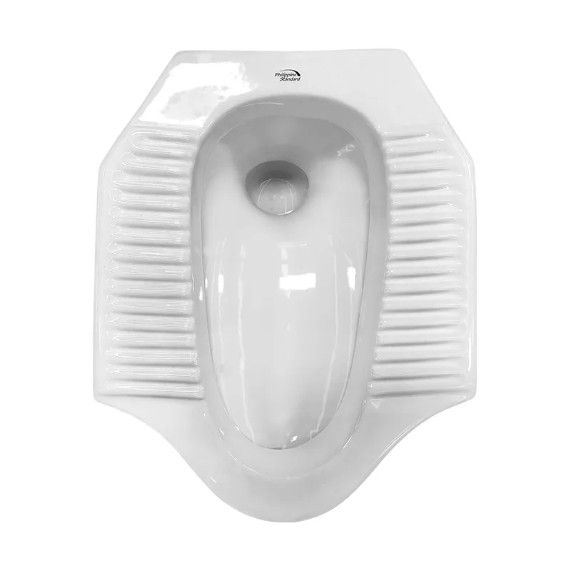 PHILIPPINE STANDARD SQUAT BOWL WHITE CERAMIC