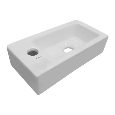 LA FONZA LAVATORY PORTICI -R 7782R WHITE CERAMIC SANITARYWARES RECTANGLE
