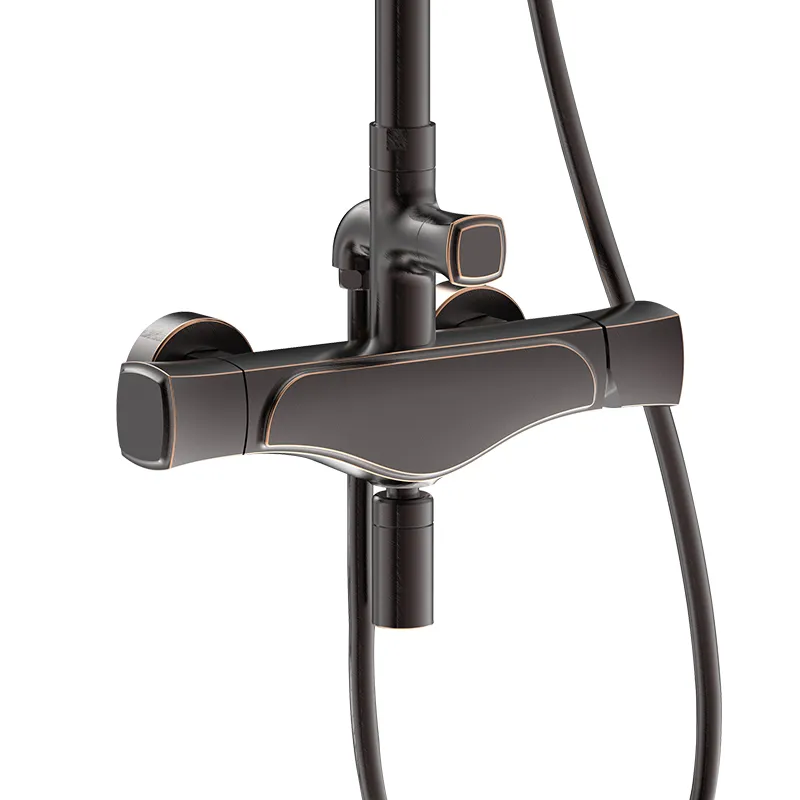 RAVONI SHOWER COLUMN SCR721-1001 BRASS BRASS BATHROOM ROUND