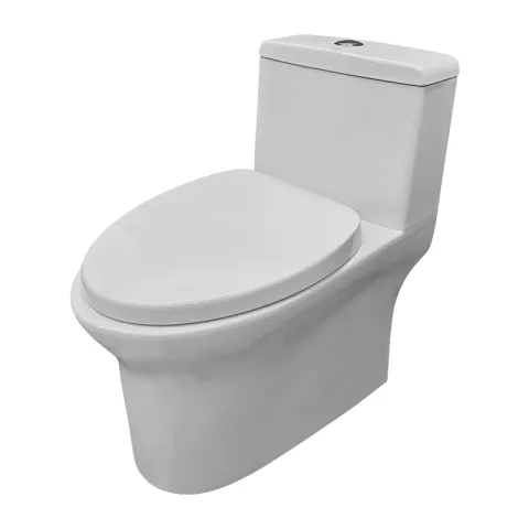 LA FONZA WATER CLOSET 1033 WHITE CERAMIC 3 AND 6 LITERS 1 PIECE ROUND