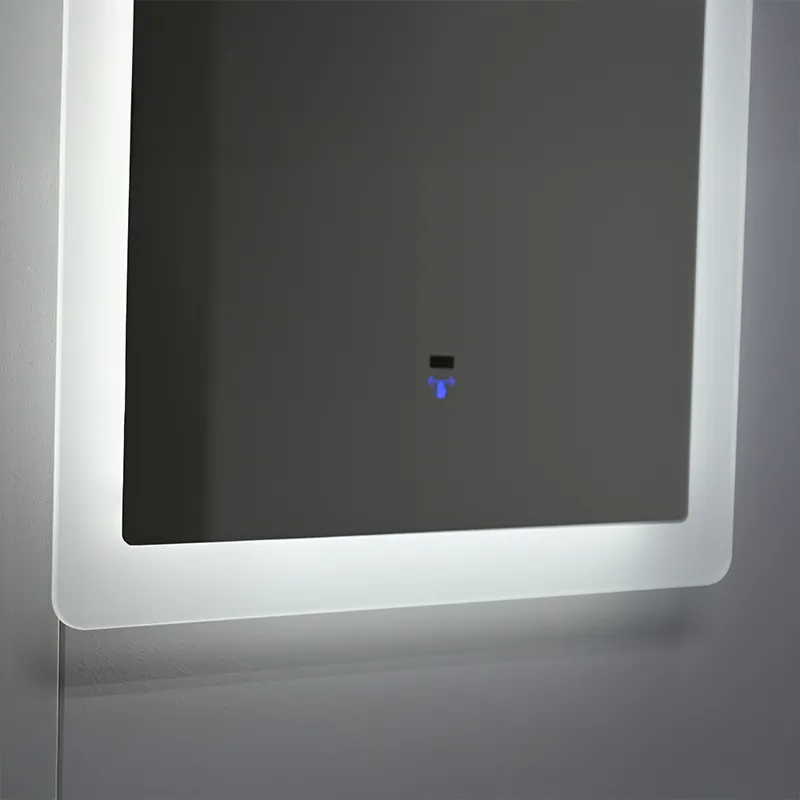 SIMEX MIRROR MSN0824-LED-1010 SILVER IRON FRAME 12W LED WITH FRAME VERTICAL