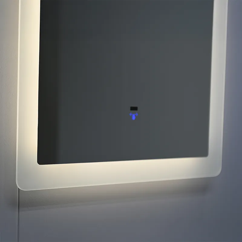 SIMEX MIRROR MSN0824-LED-1010 SILVER IRON FRAME 12W LED WITH FRAME VERTICAL