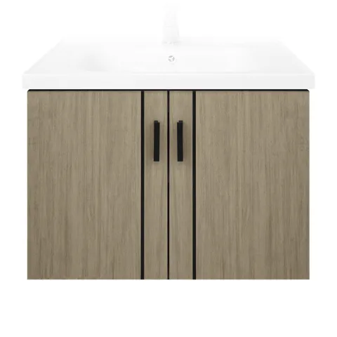 LA FONZA CABINET CARACAS CLB1024-T007-60 BROWN PLYWOOD SOFT CLOSING 2 DOOR