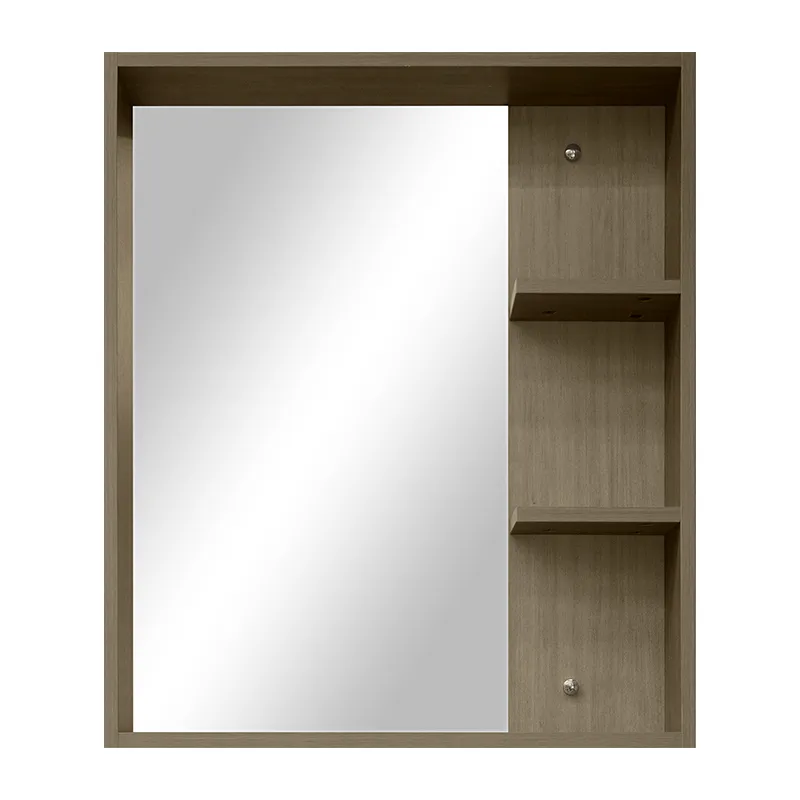 LA FONZA MIRROR CABINET CARACAS MLB1024-T007-60 BROWN PLYWOOD, GLASS WITH SHELF RECTANGULAR