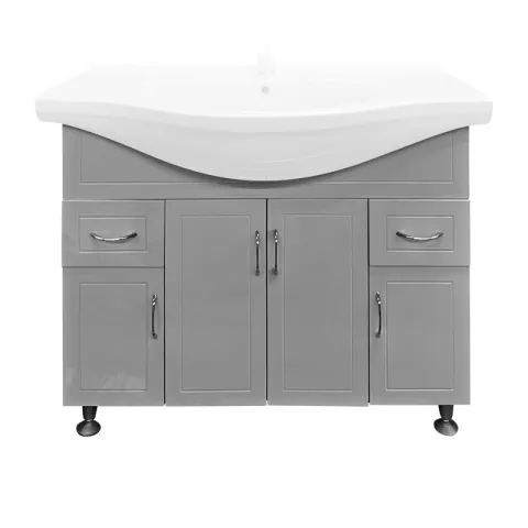 LA FONZA CABINET SUNNY-100 WHITE MDF BOARD WITH DRAWERS PLAIN