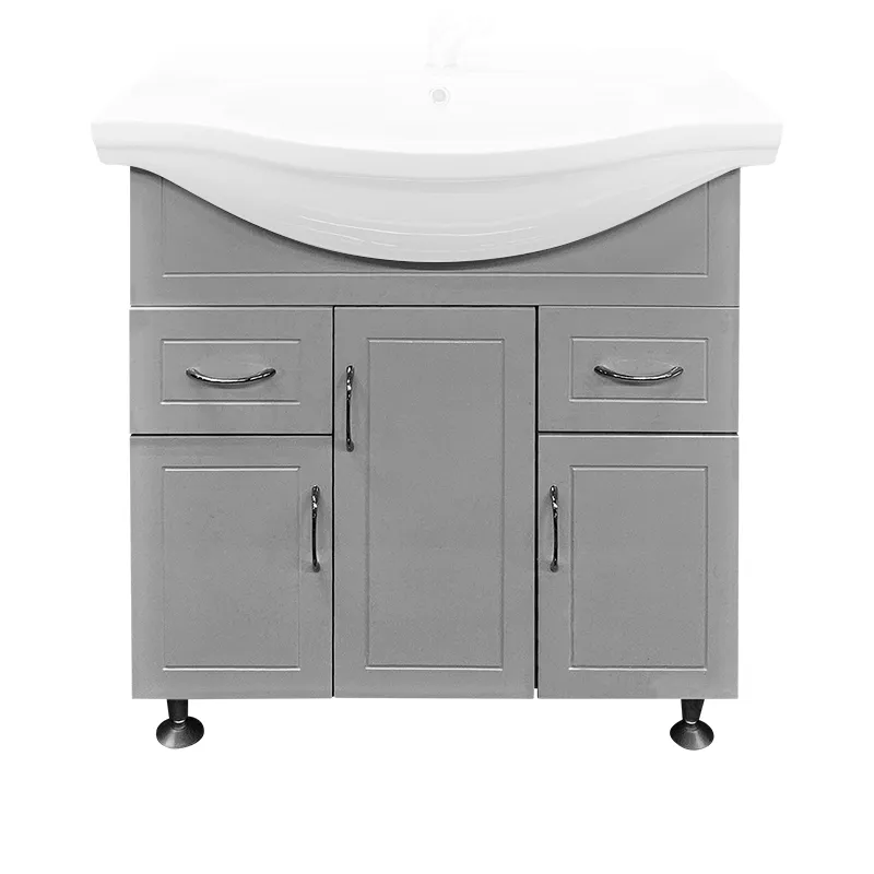 LA FONZA CABINET SUNNY-80 WHITE MDF BOARD WITH DRAWERS PLAIN