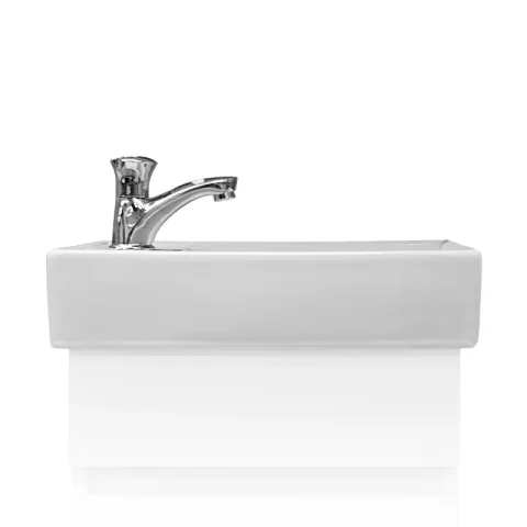 LA FONZA LAVATORY TWIST WH WHITE CERAMIC TABLE TOP RECTANGULAR