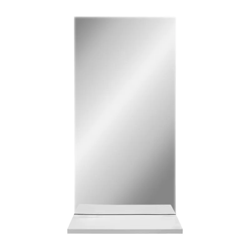 LA FONZA MIRROR TWIST WH CLEAR ALUMINUM VERTICAL PLAIN