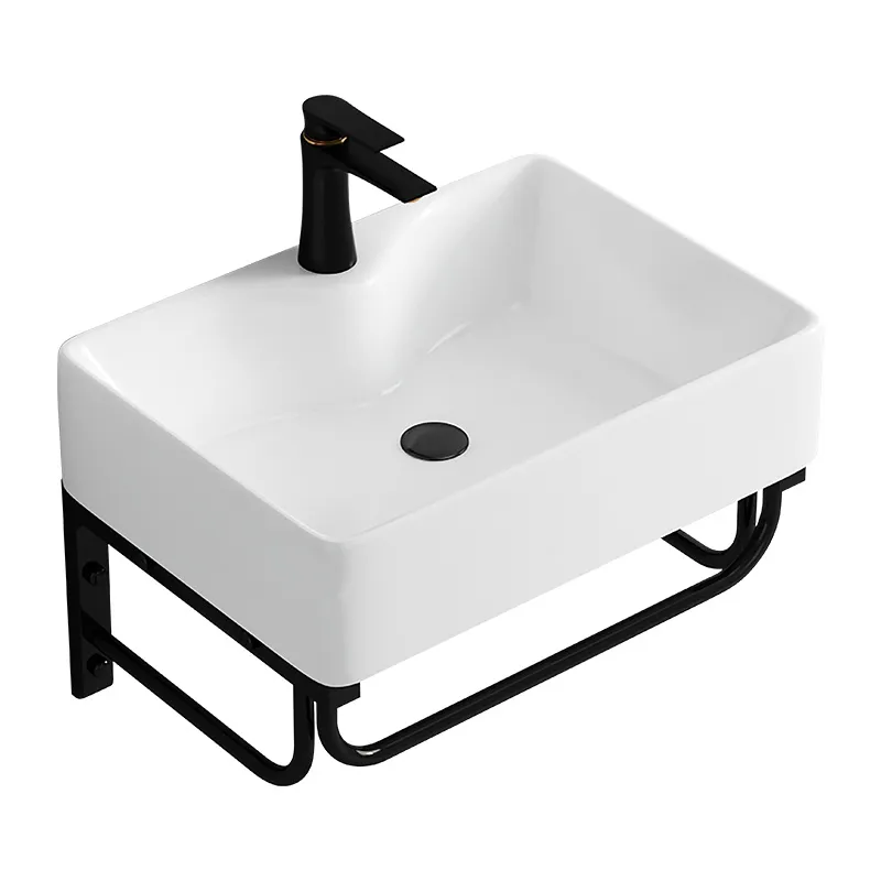LA FONZA LAVATORY LRT0324-B9808 WHITE CERAMIC SLIM SQUARE