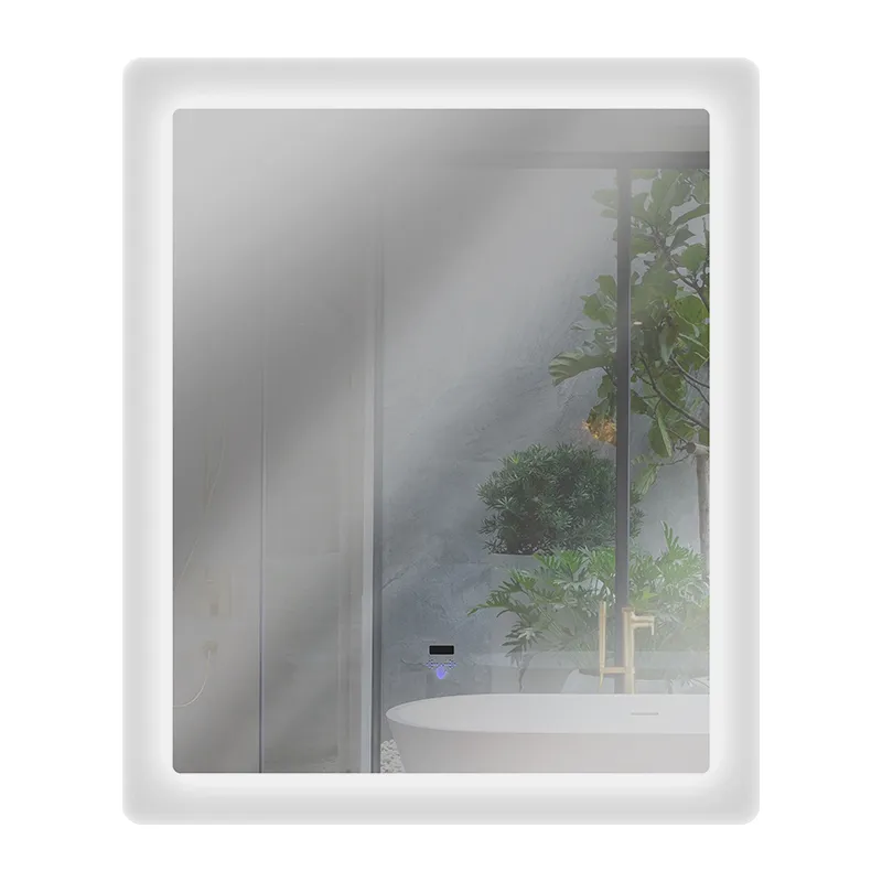 LA FONZA MIRROR MSN0824-1021 SILVER IRON FRAME 12W LED WITH FRAME VERTICAL