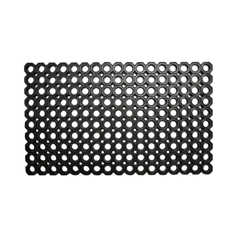 KERALA DOOR MAT HOLLOW BLACK RUBBER MAT HOLLOW