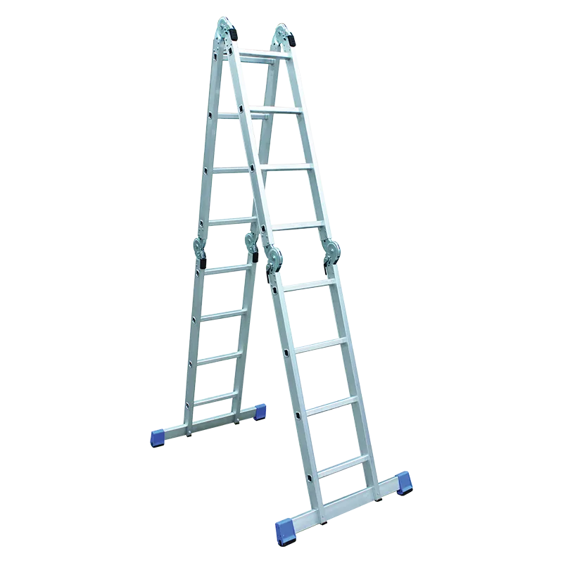 XTEND LADDER AO52-404 SILVER ALUMINUM FOLDING 8 STEPS