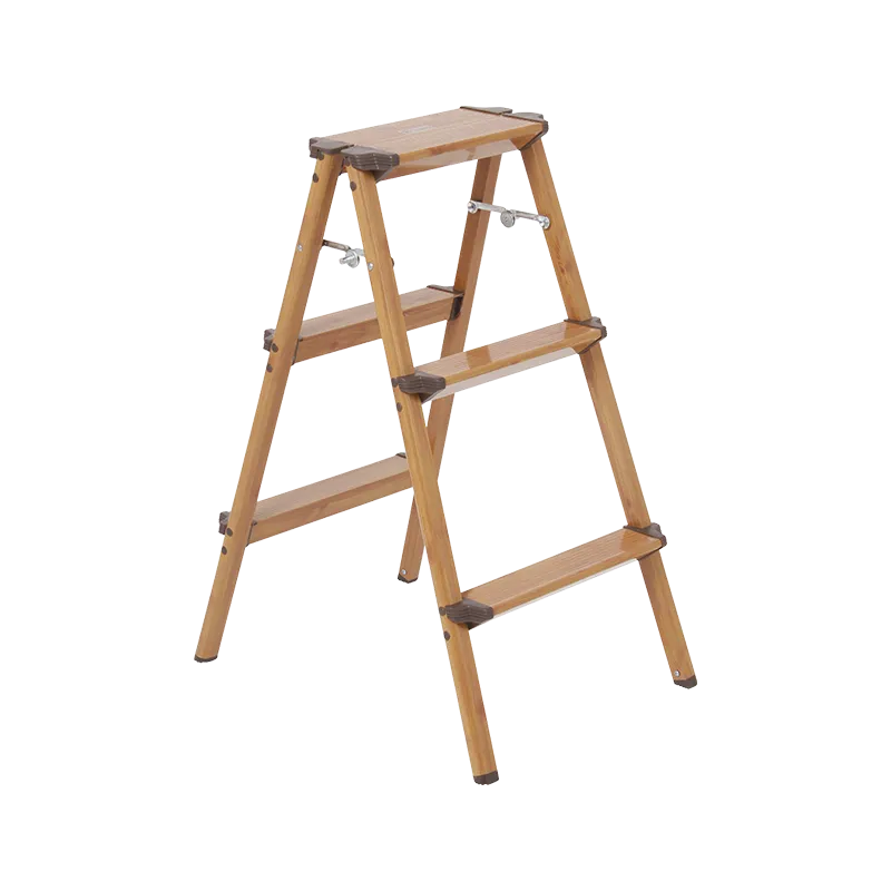 XTEND LADDER DAT-AT3 TEAK WOOD ALUMINUM STEP 3 STEPS