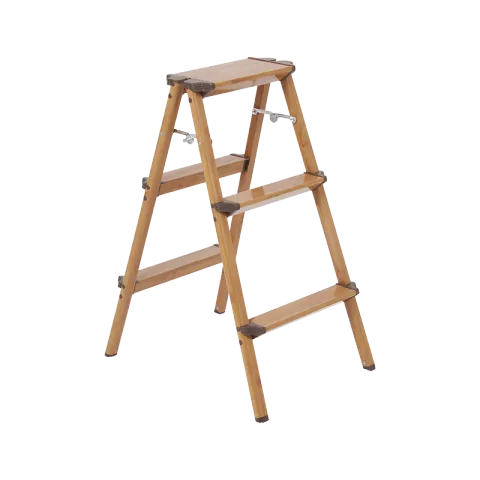 XTEND LADDER DAT-AT3 TEAK WOOD ALUMINUM STEP 3 STEPS