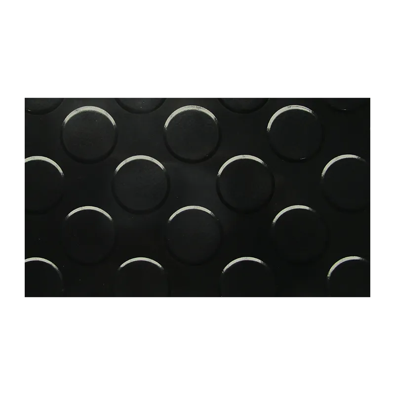 ANTI-SLIP MAT BLACK CIRCLE PVC