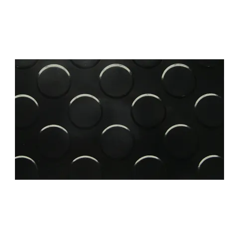 KERALA DOORMAT DHN-619101B BLACK PVC ANTI-SLIP MAT CIRCLE