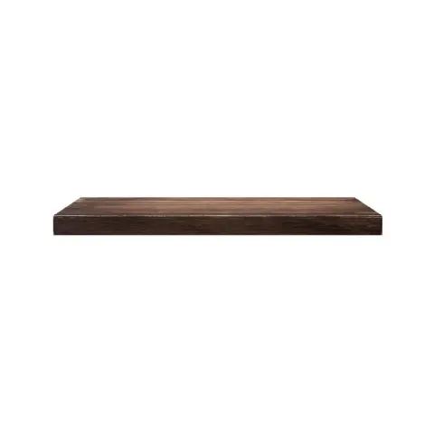 DESIGNCRAFT STEPBOARD BRASS/CHROME HARDWOOD