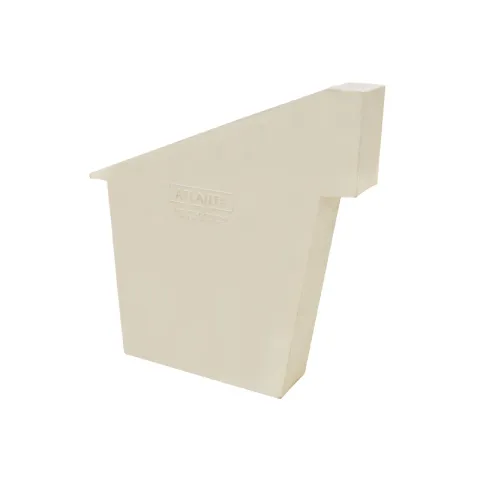 ATLANTA GUTTER ACCESSORIES WHITE PVC END CAP LEFT