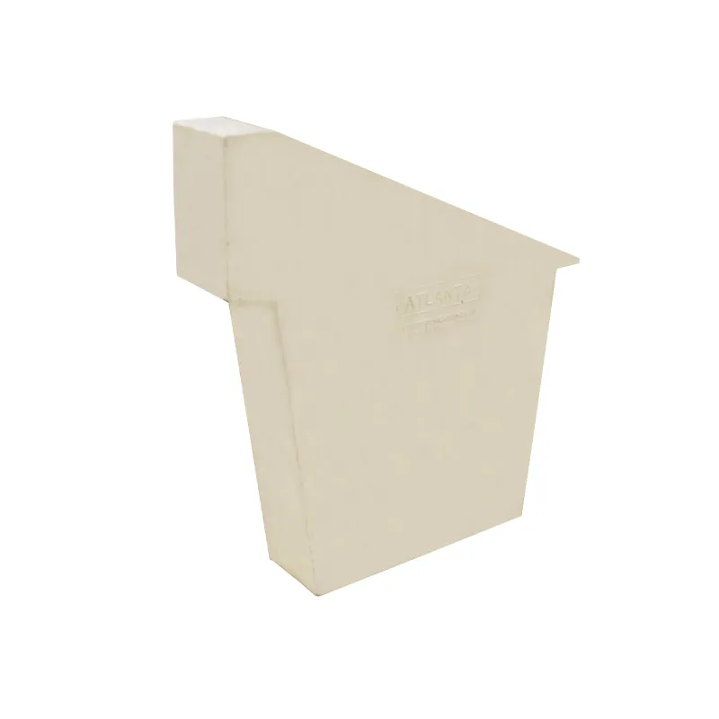 ATLANTA GUTTER ACCESSORIES WHITE PVC END CAP RIGHT