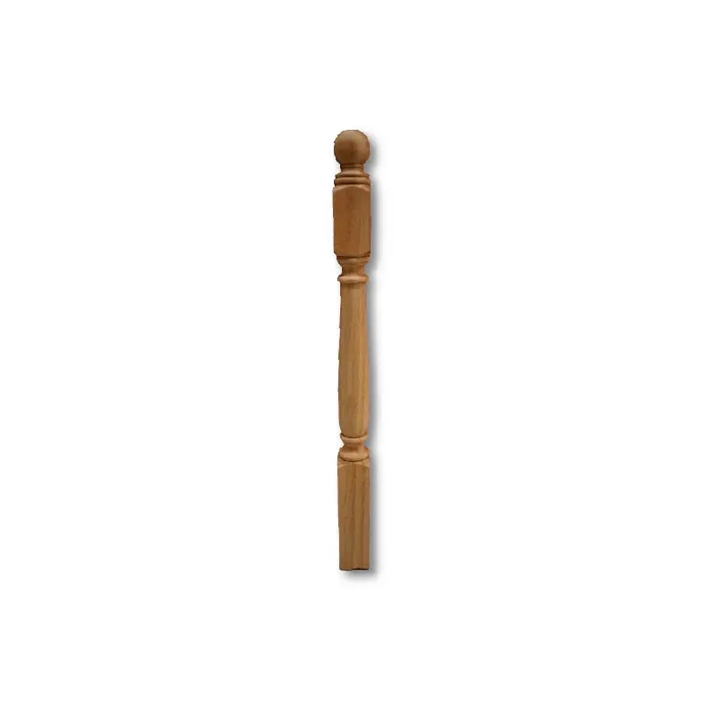 DESIGNCRAFT BALUSTER PW #20 NATURAL MAHOGANY HARDWOOD ROUNDED