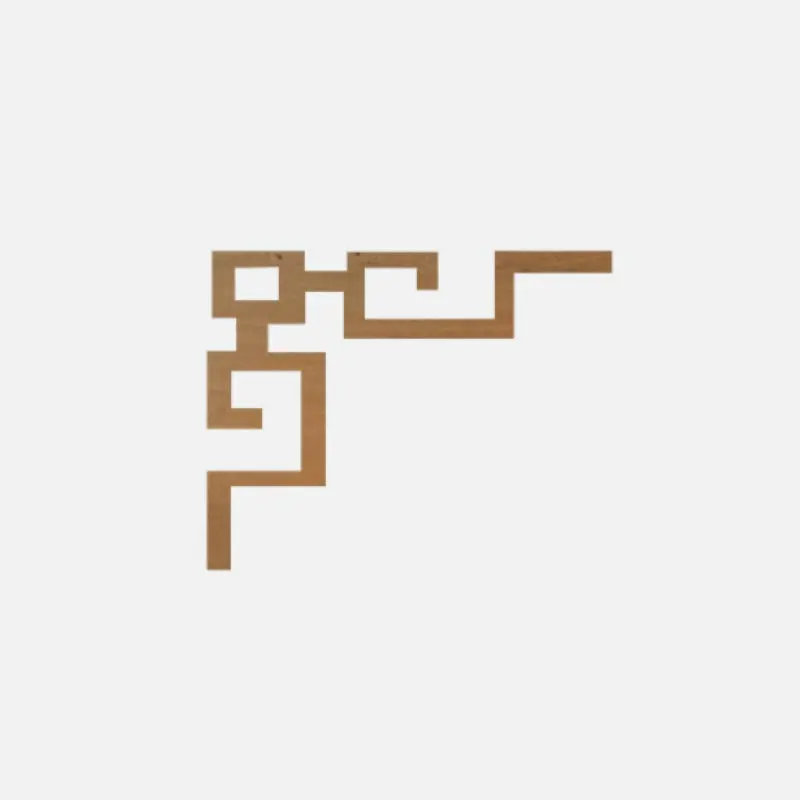 DESIGNCRAFT APPLIQUE PW AIS#6 NATURAL GEMILINA MODERN ANGULAR