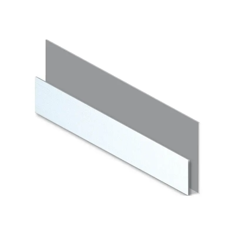 POLYWOOD PANELLING ACCESSORIES 67050 CHECKERED WHITE PVC END CAP (J-JOINT)