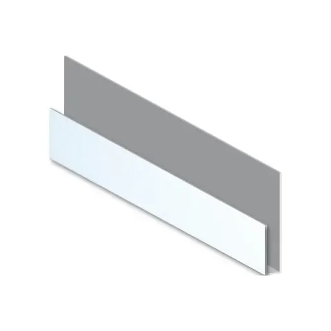 POLYWOOD PANELLING ACCESSORIES 67050 CHECKERED WHITE PVC END CAP (J-JOINT)