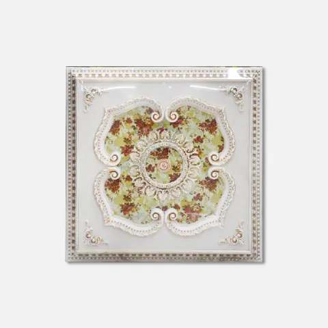 ART DECO CEILING BOARD CAC-819 BR1010-F-001100 WHITE PVC STANDARD