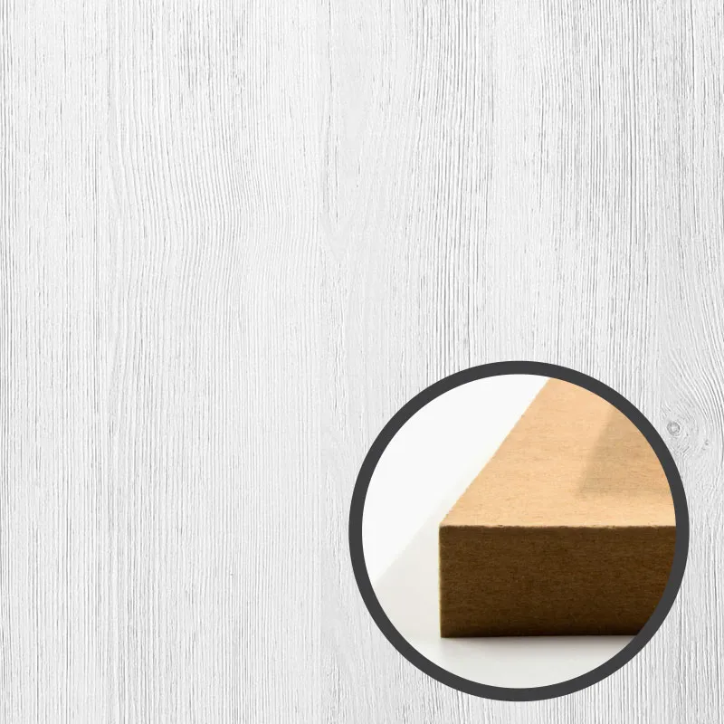 E2 MELAMINE LAMINATED NORDIC ELM WHITE SPCL. WOODGRAIN WOOD